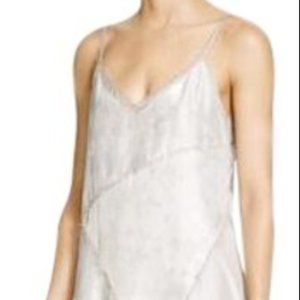 Elie Tahari  White Gray Shirley Floral Silk Slip Night Out Dress -New
